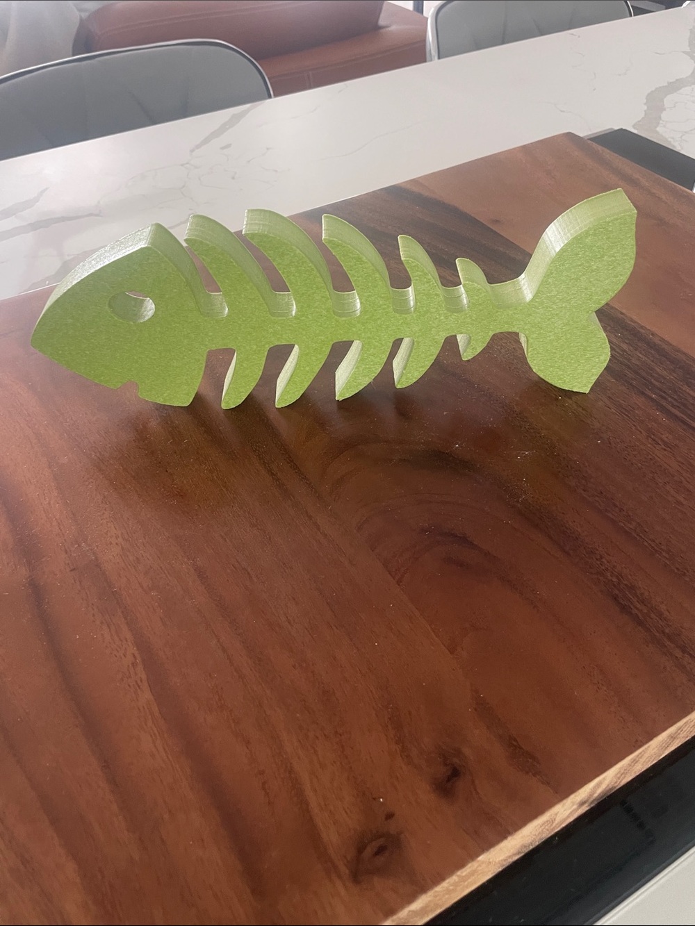 Polywood Lime Green Fish Bone decor